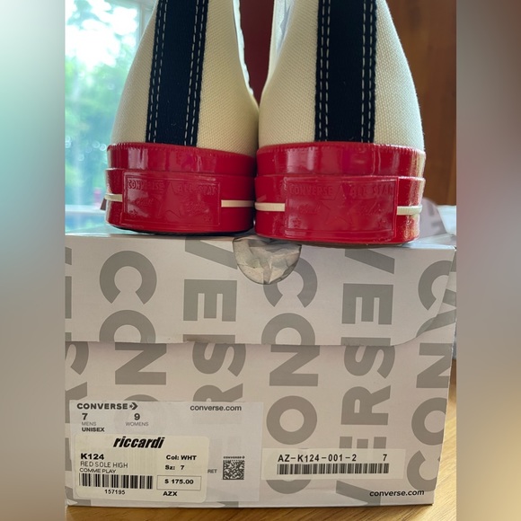 Converse Chuck Taylor All Star 70 High Comme does Garçons PLAY Egret Red. Unisex - Picture 4 of 6